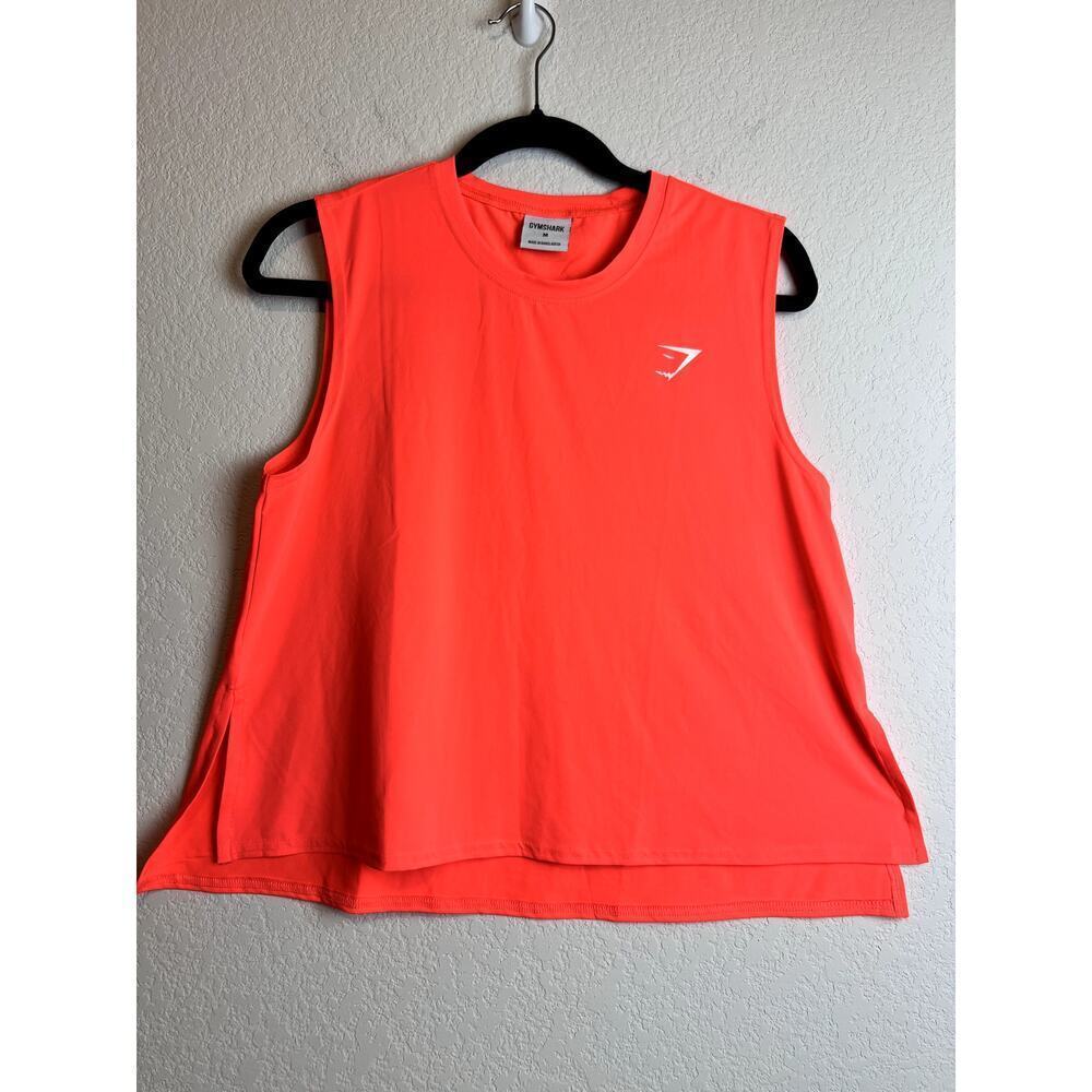 Gymshark Training Midi Tank Top in Coral Pink Size Medium